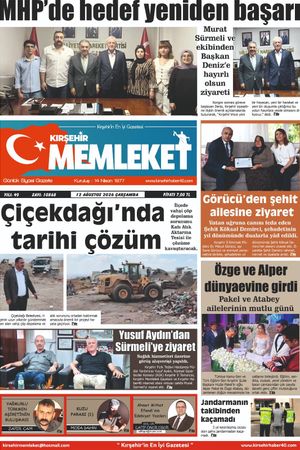Kırşehir Memleket Gazetesi 12.08.2026