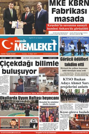 Kırşehir Memleket Gazetesi 09.09.2026