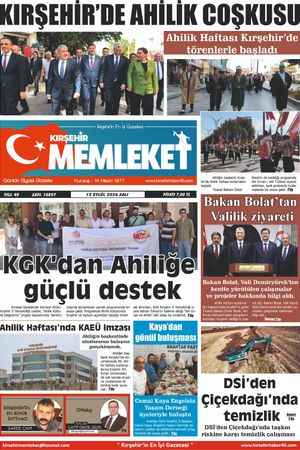 Kırşehir Memleket Gazetesi 15.09.2026