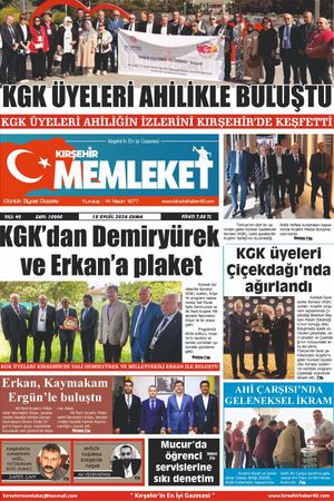 Kırşehir Memleket Gazetesi 18.09.2026