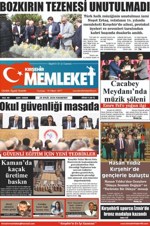 Kırşehir Memleket Gazetesi 28.09.2026