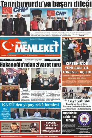 Kırşehir Memleket Gazetesi 02.09.2026