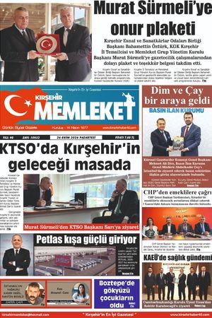 Kırşehir Memleket Gazetesi 26.10.2026